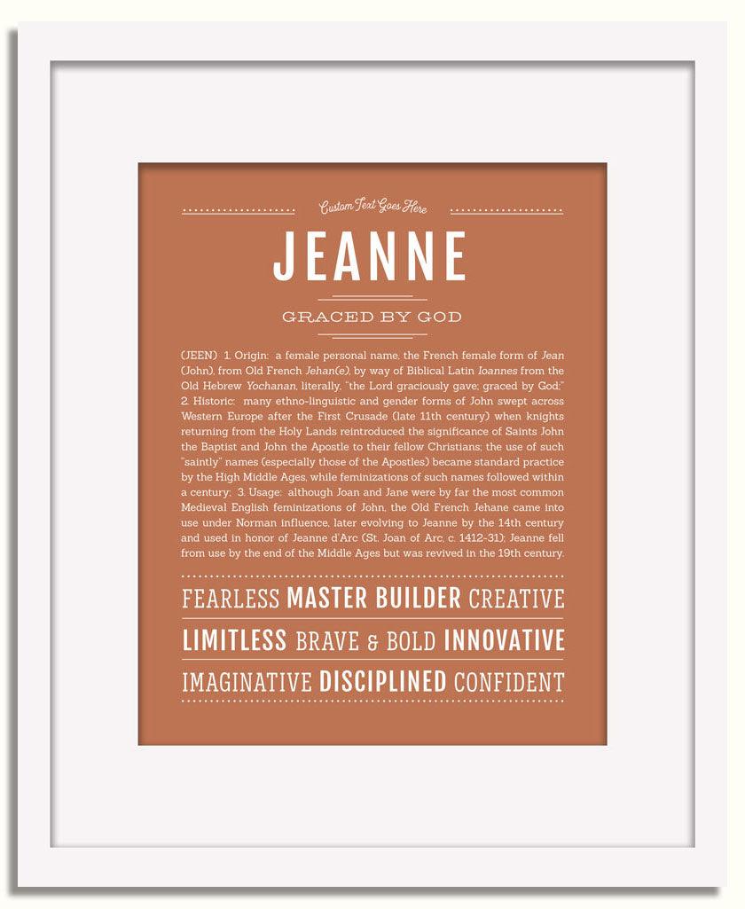 Frame Options | Terra Cotta | White Frame, Matted