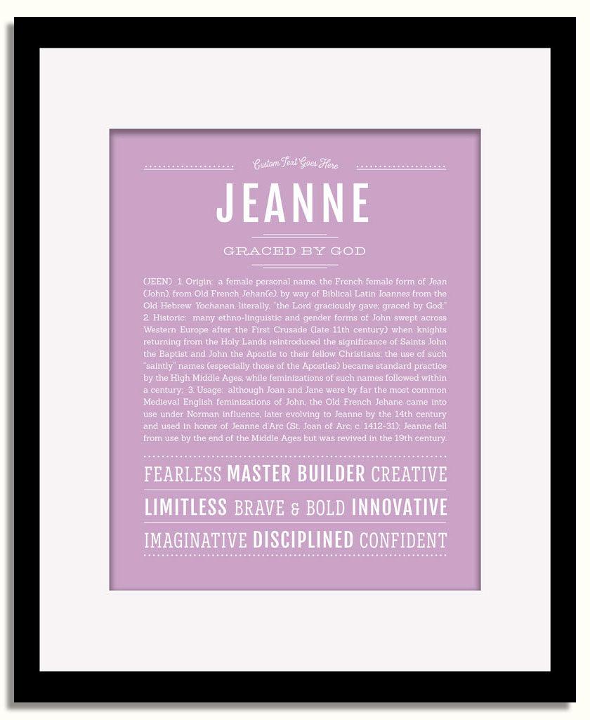 Frame Options | Lilac | Black Frame, Matted