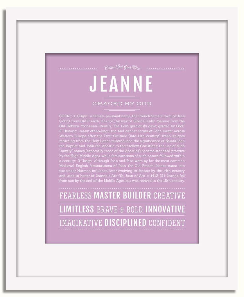 Frame Options | Lilac | White Frame, Matted