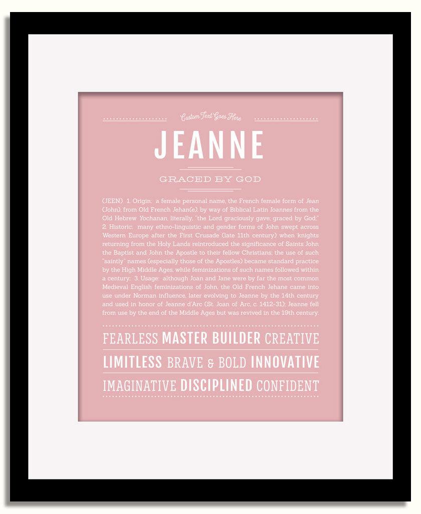 Frame Options | Dusty Rose | Black Frame, Matted