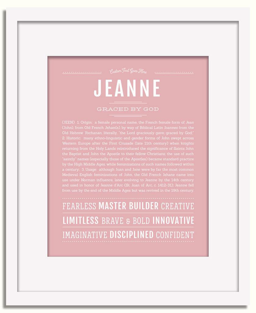 Frame Options | Dusty Rose | White Frame, Matted