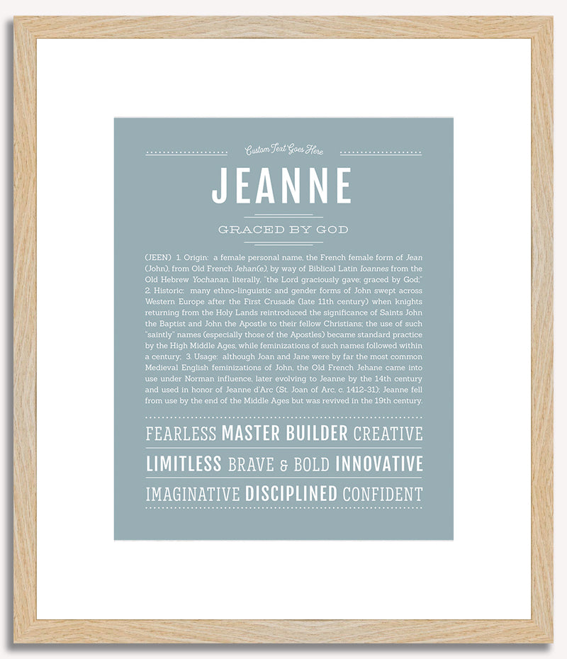 Jeanne | Name Art Print