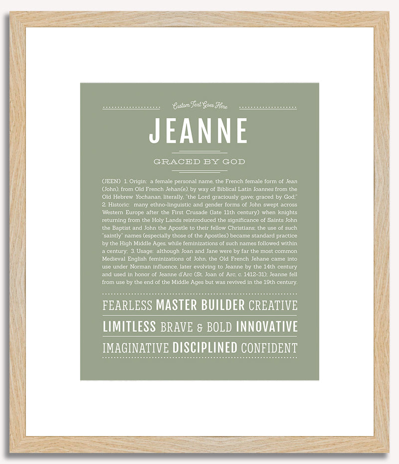 Jeanne | Name Art Print