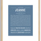 Jeanne | Name Art Print