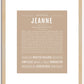 Jeanne | Name Art Print