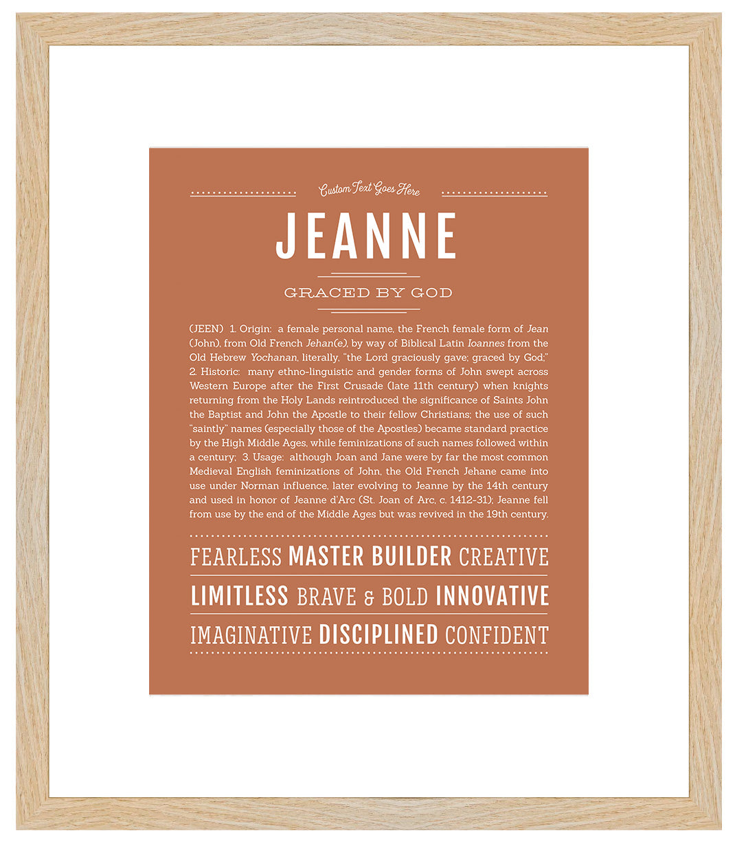 Jeanne | Name Art Print