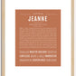 Jeanne | Name Art Print