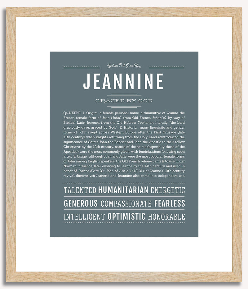 Jeannine | Name Art Print