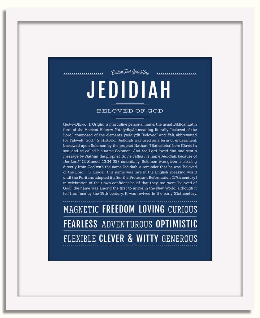 Jedidiah | Name Art Print - Personalized Custom Gifts – Name Stories