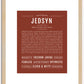 Jedsyn | Name Art Print