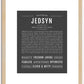 Jedsyn | Name Art Print