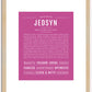 Jedsyn | Name Art Print