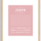 Jedsyn | Name Art Print