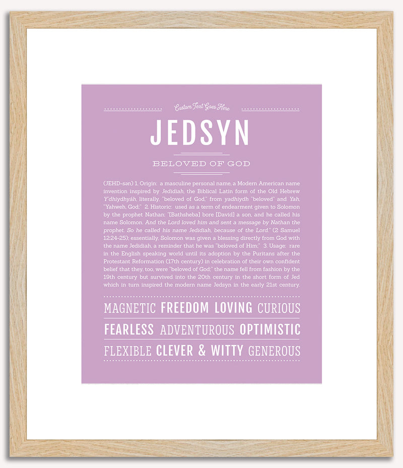 Jedsyn | Name Art Print