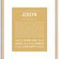 Jedsyn | Name Art Print