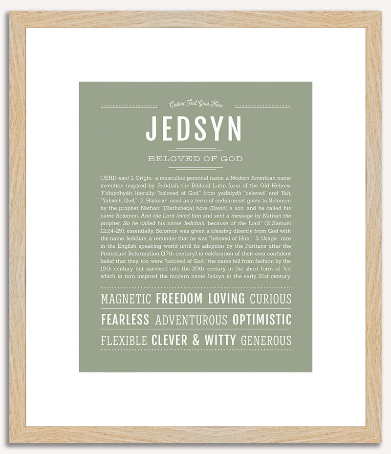 Jedsyn | Name Art Print