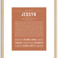 Jedsyn | Name Art Print