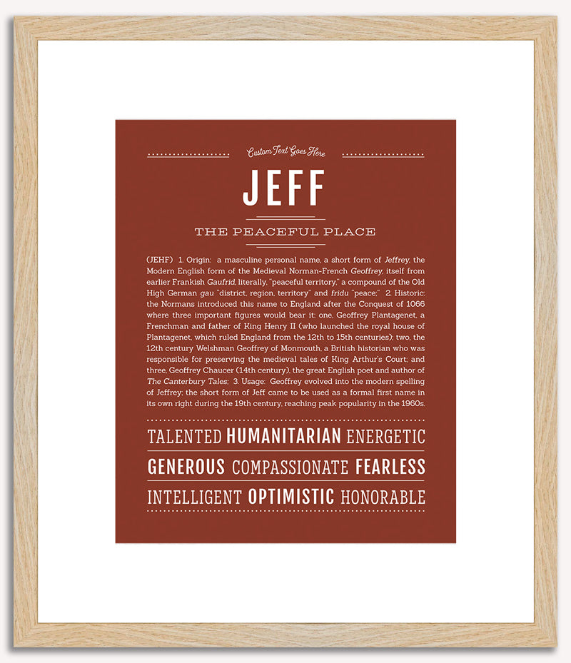 Jeff | Name Art Print