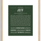 Jeff | Name Art Print