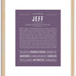 Jeff | Name Art Print