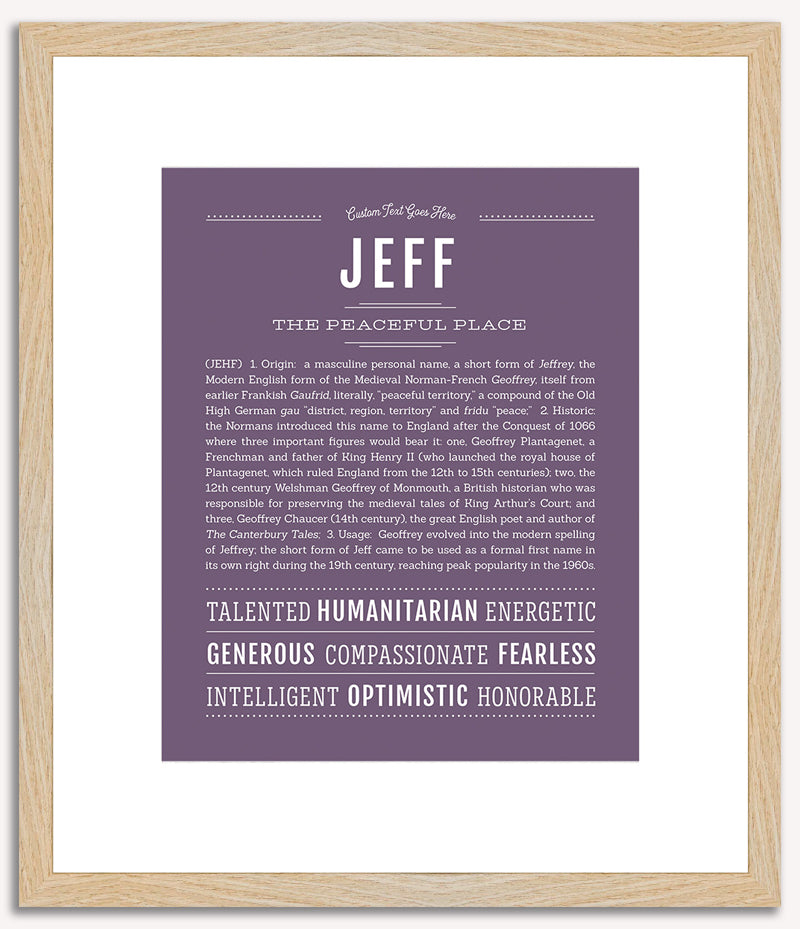 Jeff | Name Art Print