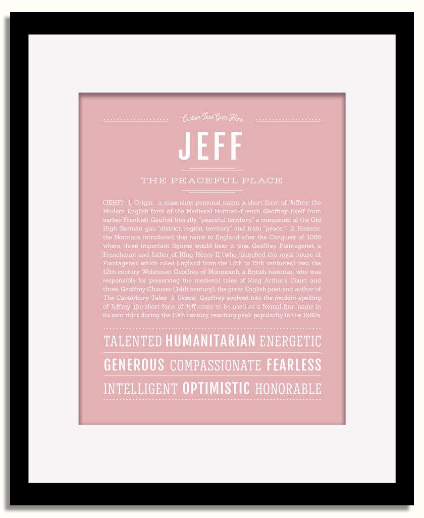 Frame Options | Dusty Rose | Black Frame, Matted