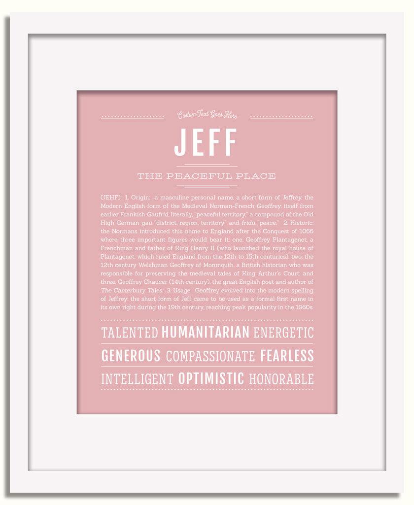 Frame Options | Dusty Rose | White Frame, Matted