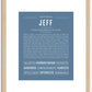 Jeff | Name Art Print