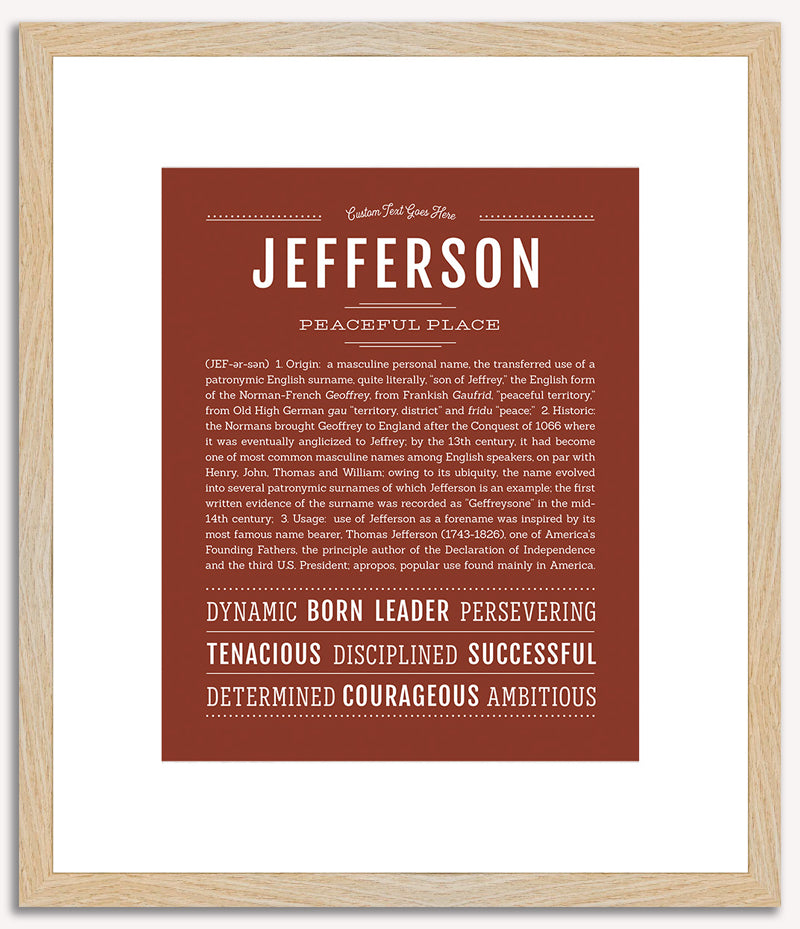 Jefferson | Name Art Print