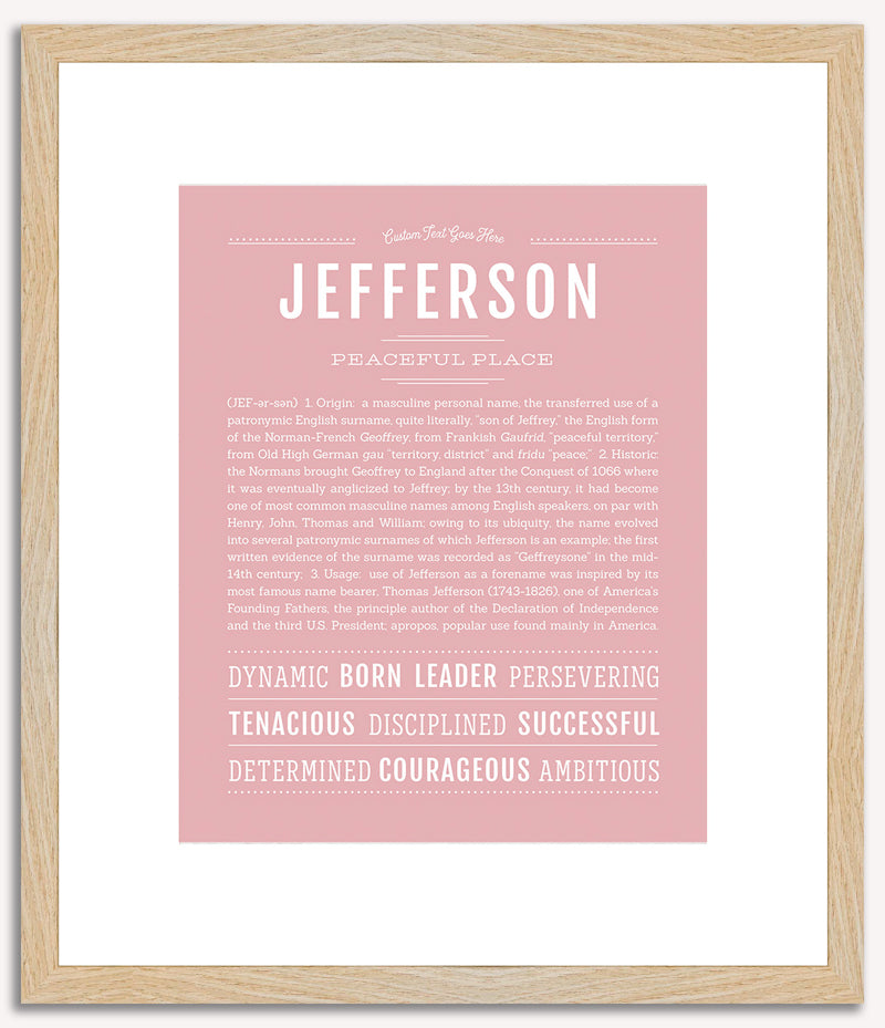 Jefferson | Name Art Print