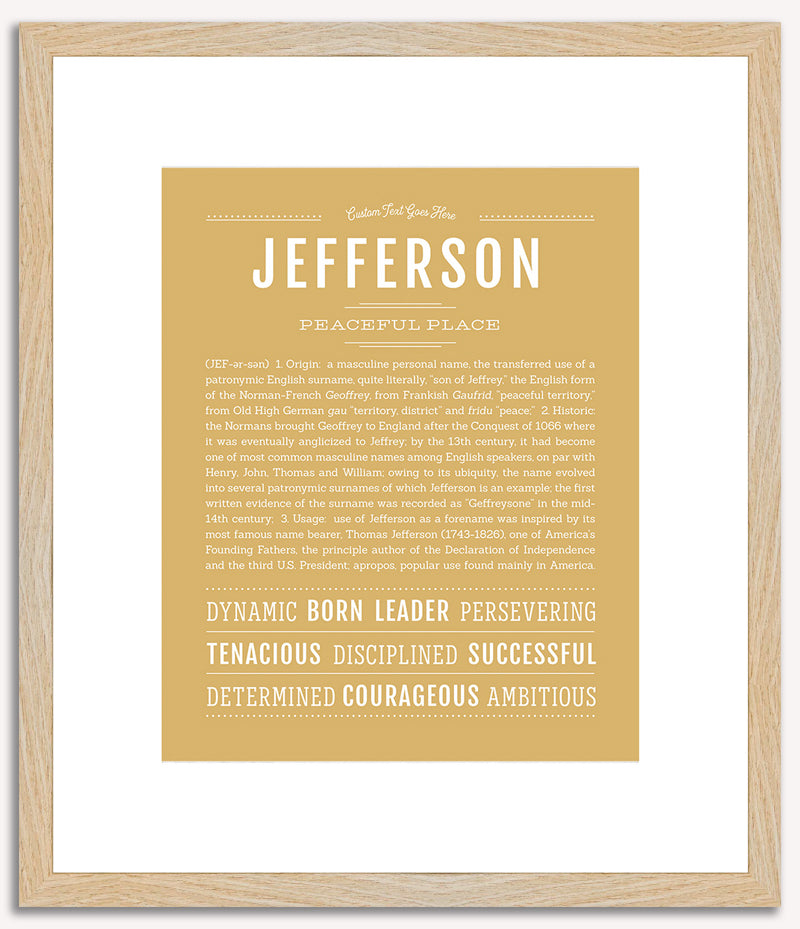 Jefferson | Name Art Print