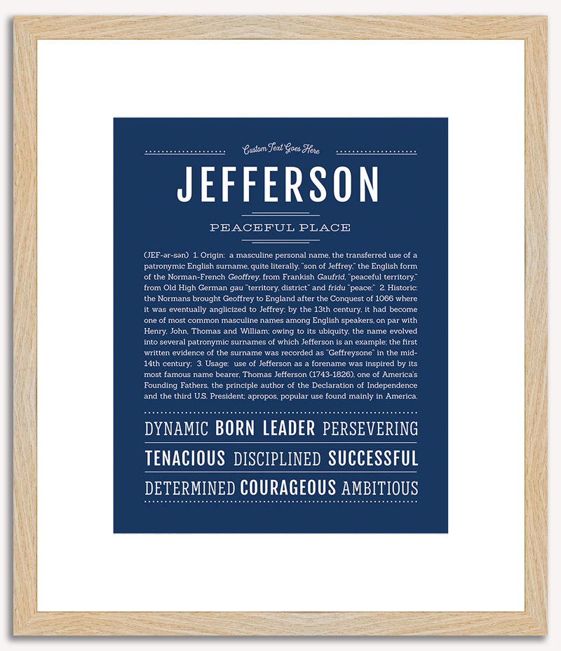 Jefferson | Name Art Print