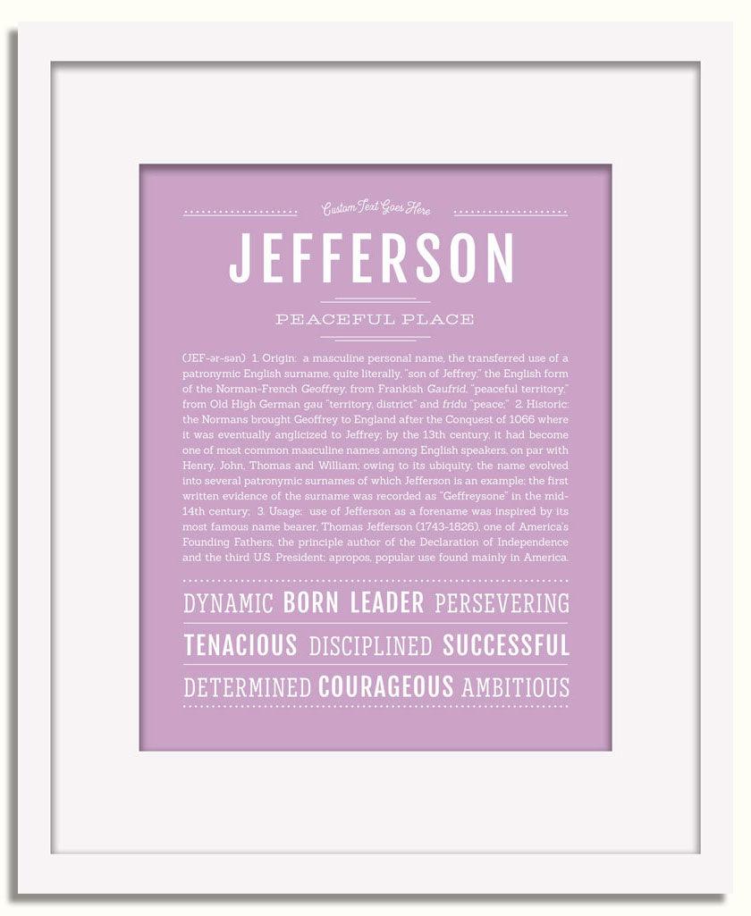 Frame Options | Lilac | White Frame, Matted