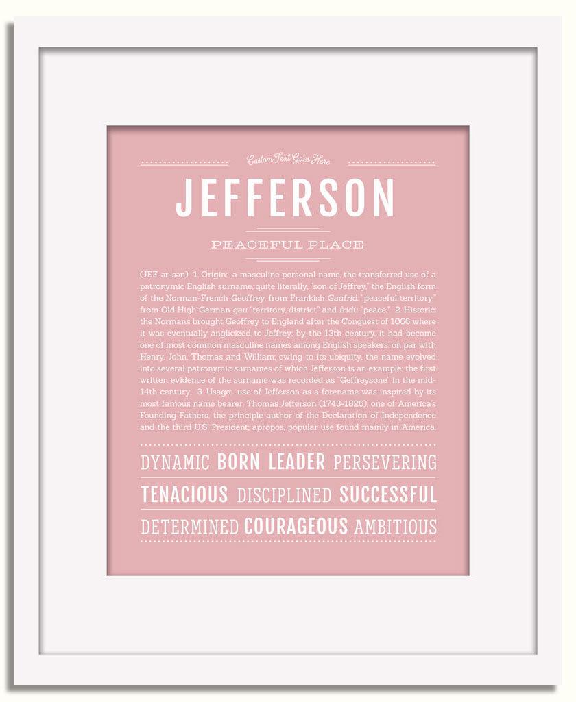 Frame Options | Dusty Rose | White Frame, Matted