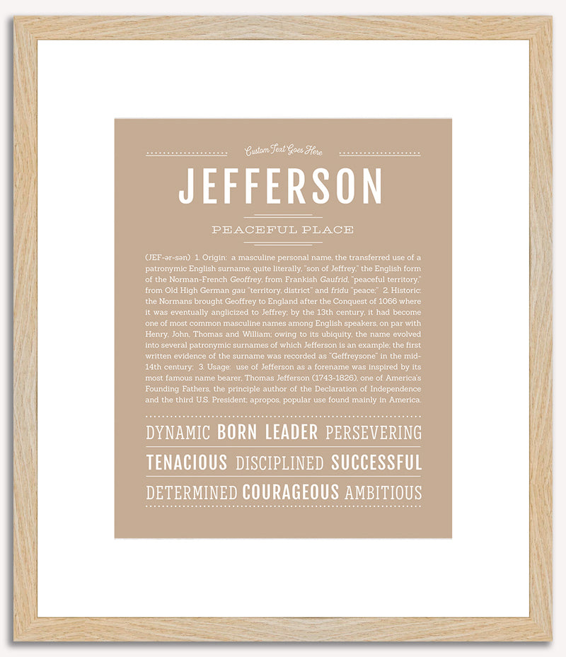 Jefferson | Name Art Print