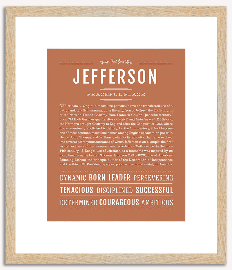 Jefferson | Name Art Print