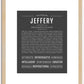 Jeffery | Name Art Print