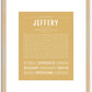 Jeffery | Name Art Print