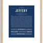 Jeffery | Name Art Print