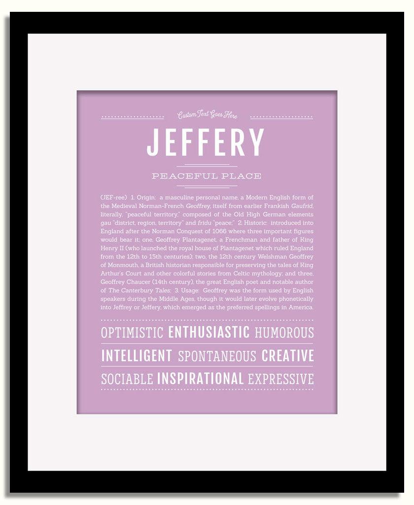 Frame Options | Lilac | Black Frame, Matted