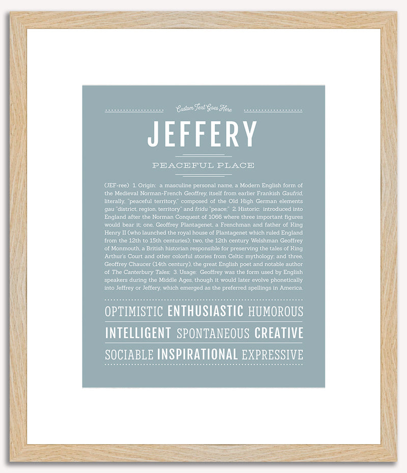 Jeffery | Name Art Print