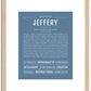 Jeffery | Name Art Print