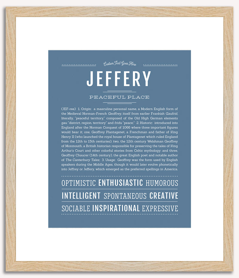 Jeffery | Name Art Print