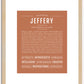 Jeffery | Name Art Print