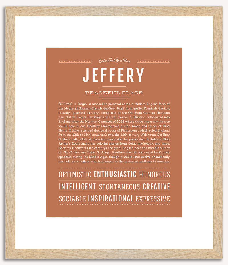 Jeffery | Name Art Print