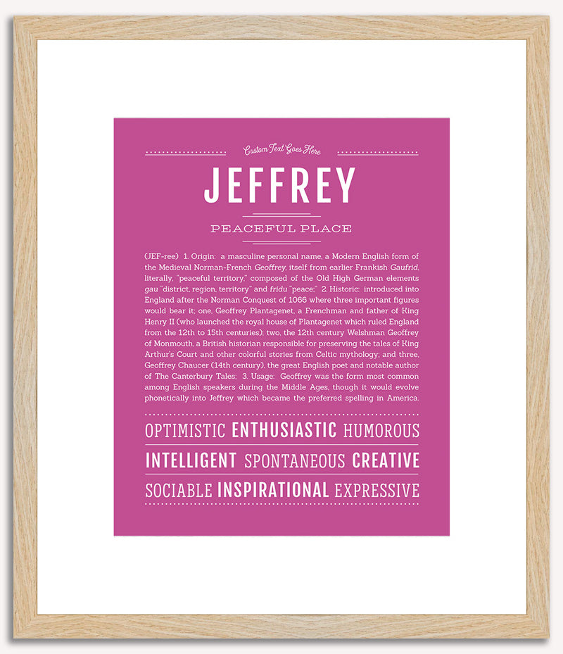 Jeffrey | Name Art Print