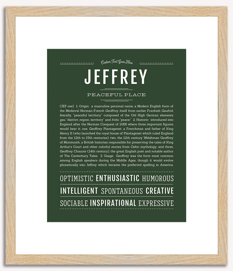 Jeffrey | Name Art Print