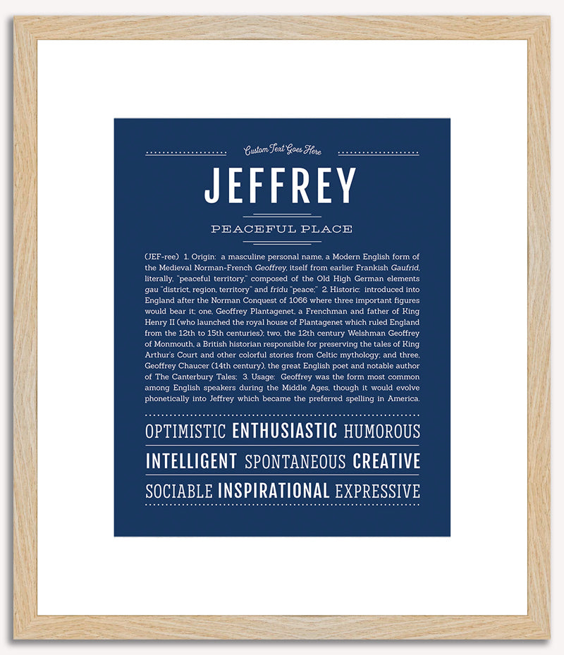 Jeffrey | Name Art Print