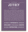 Jeffrey Personalized Name Meaning Art Prints Name Stories Jeffrey Personalized Name Meaning Art Prints Name Stories