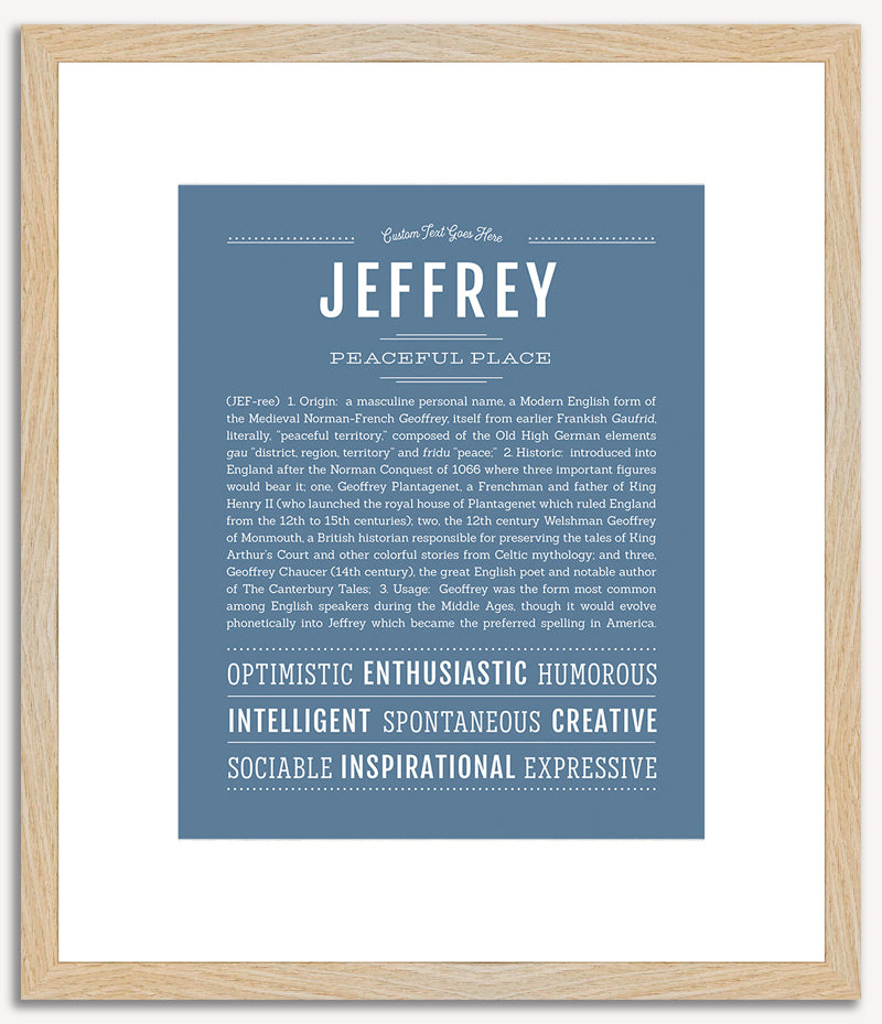 Jeffrey | Name Art Print